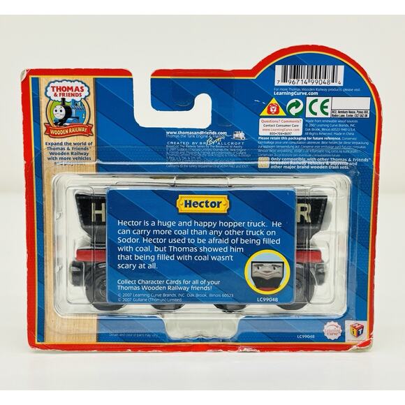 Thomas Wooden Railway Hector Coal Hopper Truck Train LC99048 New Sealed - Picture 6 of 6